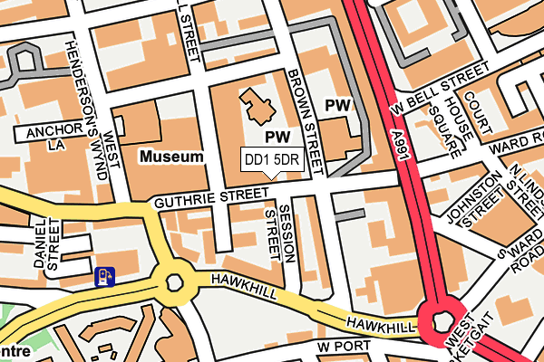 DD1 5DR map - OS OpenMap – Local (Ordnance Survey) DD1 5DR map - OS OpenMap – Local (Ordnance Survey)