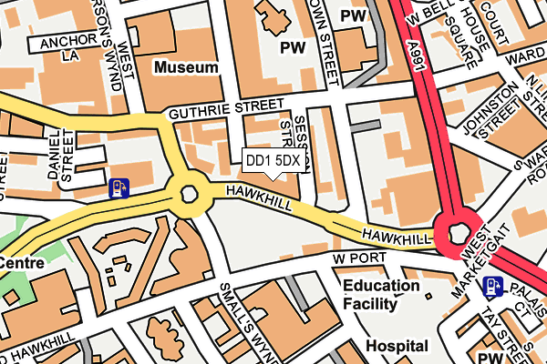 DD1 5DX map - OS OpenMap – Local (Ordnance Survey) DD1 5DX map - OS OpenMap – Local (Ordnance Survey)