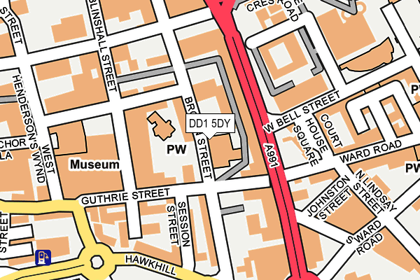DD1 5DY map - OS OpenMap – Local (Ordnance Survey) DD1 5DY map - OS OpenMap – Local (Ordnance Survey)