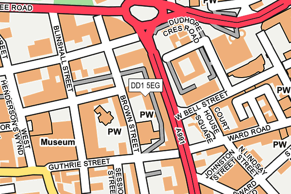 DD1 5EG map - OS OpenMap – Local (Ordnance Survey) DD1 5EG map - OS OpenMap – Local (Ordnance Survey)