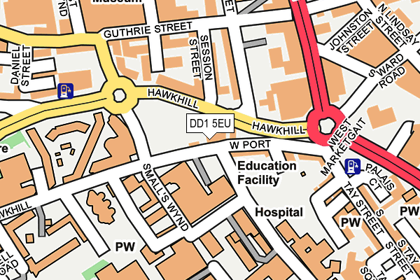 DD1 5EU map - OS OpenMap – Local (Ordnance Survey) DD1 5EU map - OS OpenMap – Local (Ordnance Survey)