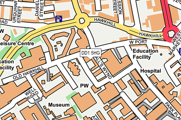 DD1 5HG map - OS OpenMap – Local (Ordnance Survey) DD1 5HG map - OS OpenMap – Local (Ordnance Survey)