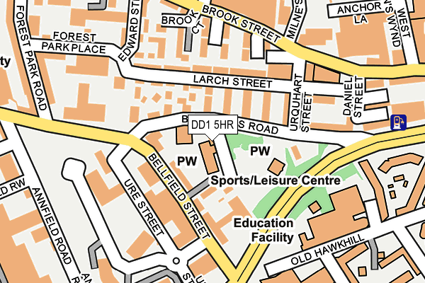 DD1 5HR map - OS OpenMap – Local (Ordnance Survey)