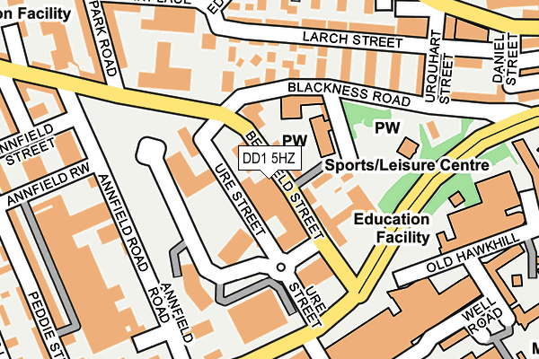 DD1 5HZ map - OS OpenMap – Local (Ordnance Survey) DD1 5HZ map - OS OpenMap – Local (Ordnance Survey)