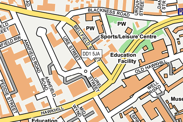 DD1 5JA map - OS OpenMap – Local (Ordnance Survey) DD1 5JA map - OS OpenMap – Local (Ordnance Survey)