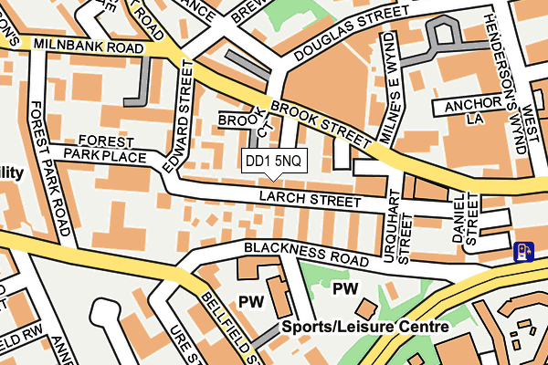 DD1 5NQ map - OS OpenMap – Local (Ordnance Survey) DD1 5NQ map - OS OpenMap – Local (Ordnance Survey)