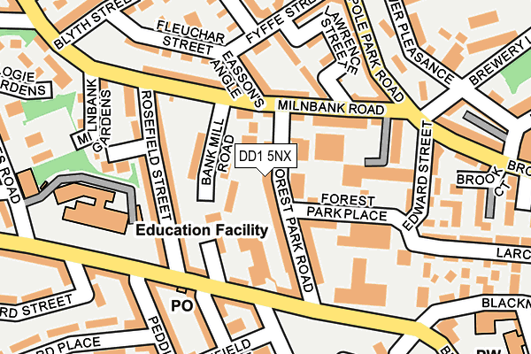 DD1 5NX map - OS OpenMap – Local (Ordnance Survey) DD1 5NX map - OS OpenMap – Local (Ordnance Survey)