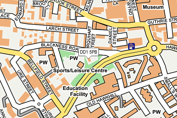 DD1 5PB map - OS OpenMap – Local (Ordnance Survey) DD1 5PB map - OS OpenMap – Local (Ordnance Survey)