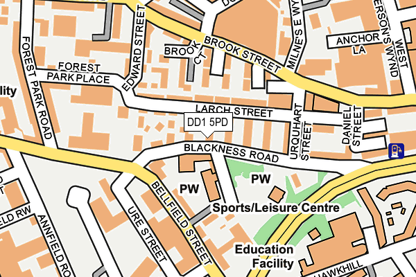 DD1 5PD map - OS OpenMap – Local (Ordnance Survey) DD1 5PD map - OS OpenMap – Local (Ordnance Survey)