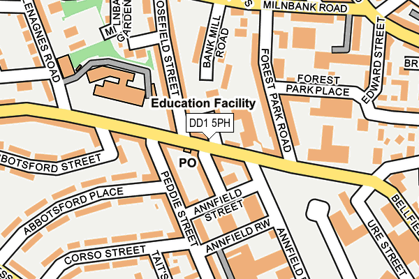 DD1 5PH map - OS OpenMap – Local (Ordnance Survey) DD1 5PH map - OS OpenMap – Local (Ordnance Survey)