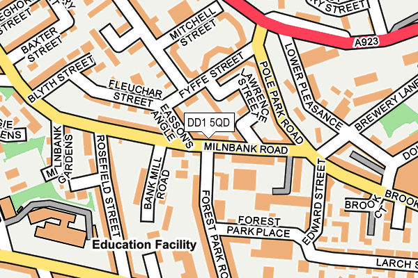DD1 5QD map - OS OpenMap – Local (Ordnance Survey) DD1 5QD map - OS OpenMap – Local (Ordnance Survey)