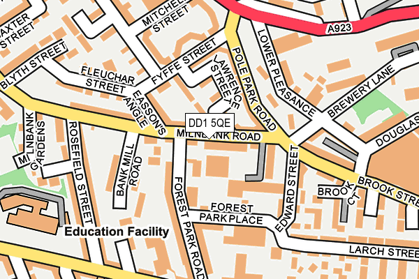 DD1 5QE map - OS OpenMap – Local (Ordnance Survey) DD1 5QE map - OS OpenMap – Local (Ordnance Survey)