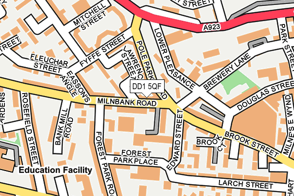 DD1 5QF map - OS OpenMap – Local (Ordnance Survey) DD1 5QF map - OS OpenMap – Local (Ordnance Survey)