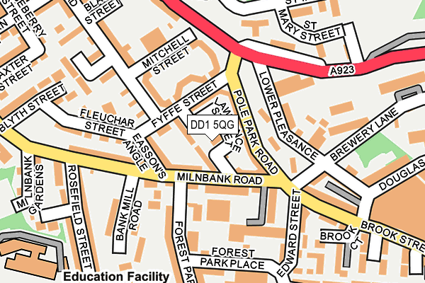 DD1 5QG map - OS OpenMap – Local (Ordnance Survey) DD1 5QG map - OS OpenMap – Local (Ordnance Survey)