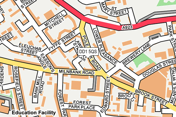 DD1 5QS map - OS OpenMap – Local (Ordnance Survey) DD1 5QS map - OS OpenMap – Local (Ordnance Survey)