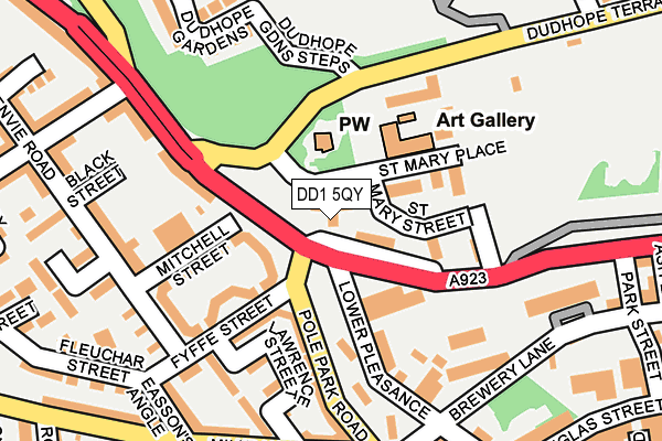 DD1 5QY map - OS OpenMap – Local (Ordnance Survey) DD1 5QY map - OS OpenMap – Local (Ordnance Survey)