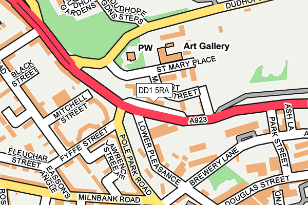 DD1 5RA map - OS OpenMap – Local (Ordnance Survey)