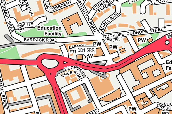 DD1 5RR map - OS OpenMap – Local (Ordnance Survey)