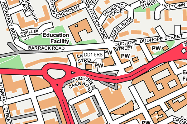 DD1 5RS map - OS OpenMap – Local (Ordnance Survey) DD1 5RS map - OS OpenMap – Local (Ordnance Survey)