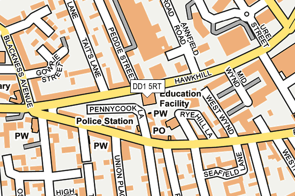 DD1 5RT map - OS OpenMap – Local (Ordnance Survey) DD1 5RT map - OS OpenMap – Local (Ordnance Survey)