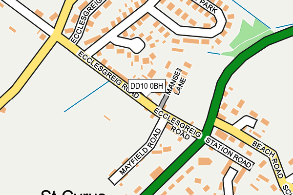 DD10 0BH map - OS OpenMap – Local (Ordnance Survey) DD10 0BH map - OS OpenMap – Local (Ordnance Survey)