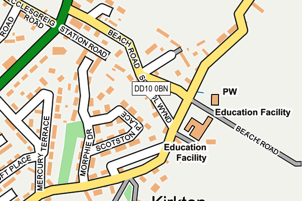 DD10 0BN map - OS OpenMap – Local (Ordnance Survey)