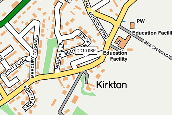 DD10 0BP map - OS OpenMap – Local (Ordnance Survey)