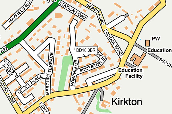 DD10 0BR map - OS OpenMap – Local (Ordnance Survey) DD10 0BR map - OS OpenMap – Local (Ordnance Survey)