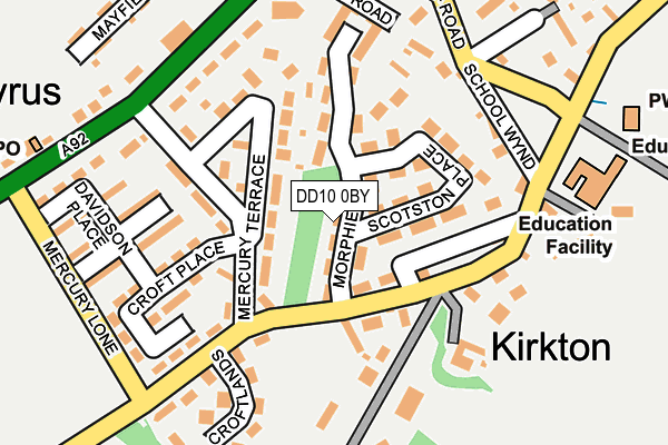 DD10 0BY map - OS OpenMap – Local (Ordnance Survey) DD10 0BY map - OS OpenMap – Local (Ordnance Survey)