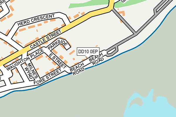 DD10 0EP map - OS OpenMap – Local (Ordnance Survey) DD10 0EP map - OS OpenMap – Local (Ordnance Survey)
