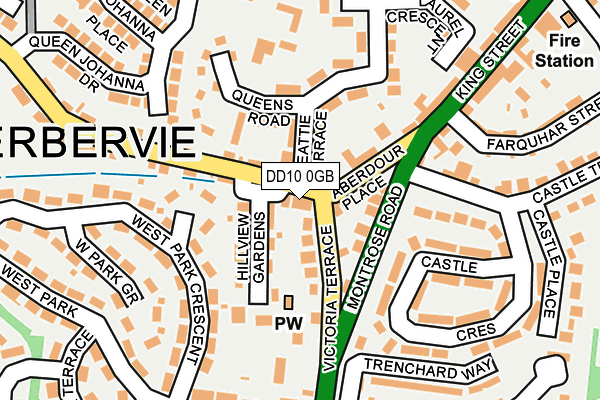 DD10 0GB map - OS OpenMap – Local (Ordnance Survey)