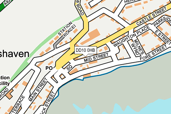 DD10 0HB map - OS OpenMap – Local (Ordnance Survey) DD10 0HB map - OS OpenMap – Local (Ordnance Survey)
