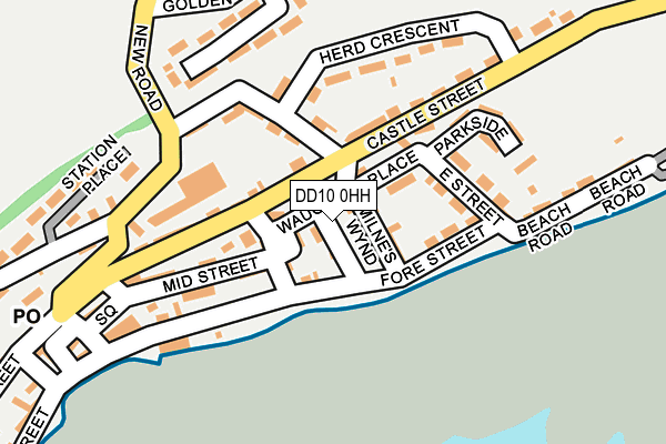 DD10 0HH map - OS OpenMap – Local (Ordnance Survey) DD10 0HH map - OS OpenMap – Local (Ordnance Survey)