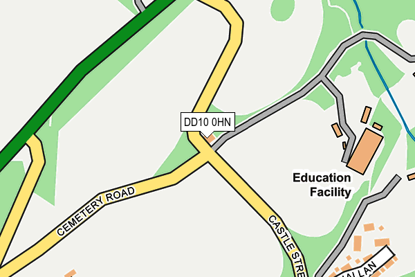 DD10 0HN map - OS OpenMap – Local (Ordnance Survey) DD10 0HN map - OS OpenMap – Local (Ordnance Survey)