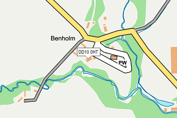 DD10 0HT map - OS OpenMap – Local (Ordnance Survey)