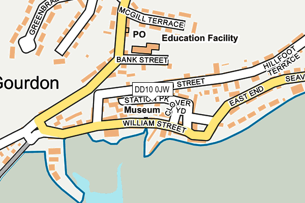 DD10 0JW map - OS OpenMap – Local (Ordnance Survey) DD10 0JW map - OS OpenMap – Local (Ordnance Survey)