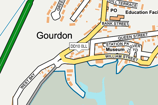 DD10 0LL map - OS OpenMap – Local (Ordnance Survey)