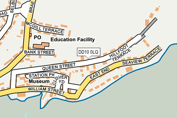 DD10 0LQ map - OS OpenMap – Local (Ordnance Survey)