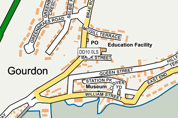 DD10 0LS map - OS OpenMap – Local (Ordnance Survey) DD10 0LS map - OS OpenMap – Local (Ordnance Survey)
