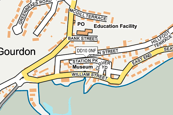 DD10 0NF map - OS OpenMap – Local (Ordnance Survey)
