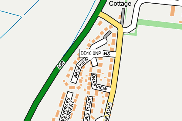 DD10 0NP map - OS OpenMap – Local (Ordnance Survey) DD10 0NP map - OS OpenMap – Local (Ordnance Survey)