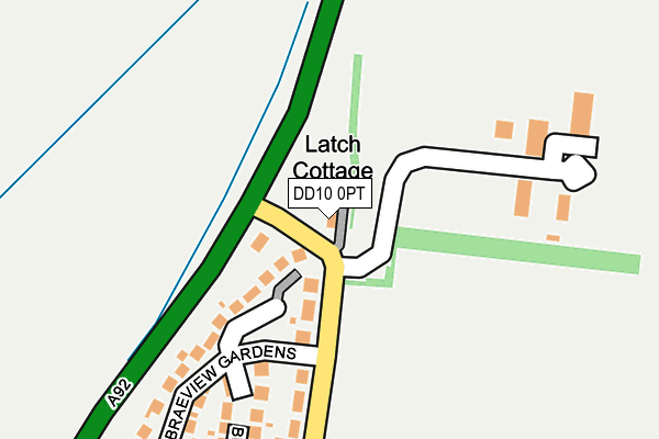 DD10 0PT map - OS OpenMap – Local (Ordnance Survey)