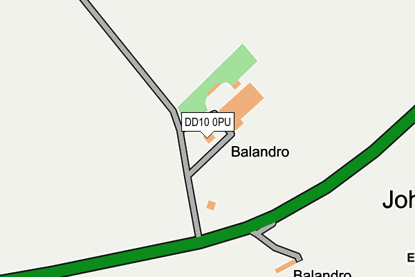 DD10 0PU map - OS OpenMap – Local (Ordnance Survey)