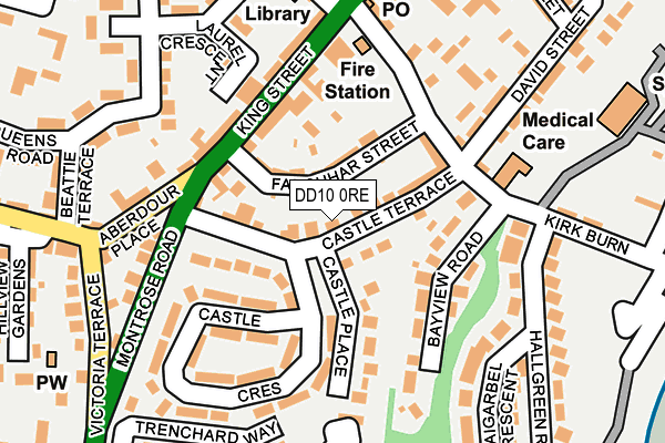 DD10 0RE map - OS OpenMap – Local (Ordnance Survey) DD10 0RE map - OS OpenMap – Local (Ordnance Survey)