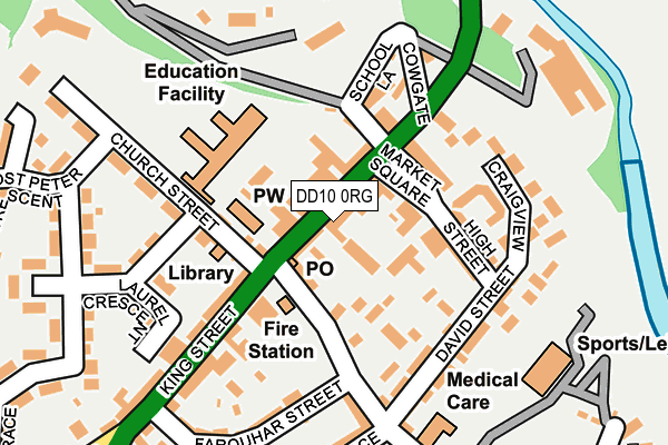 DD10 0RG map - OS OpenMap – Local (Ordnance Survey)