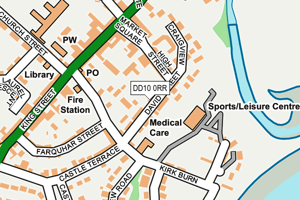 DD10 0RR map - OS OpenMap – Local (Ordnance Survey) DD10 0RR map - OS OpenMap – Local (Ordnance Survey)