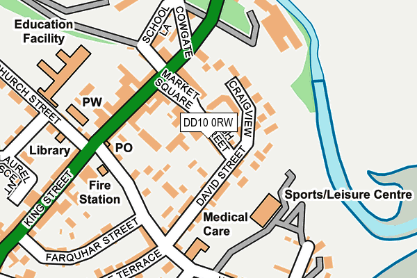 DD10 0RW map - OS OpenMap – Local (Ordnance Survey) DD10 0RW map - OS OpenMap – Local (Ordnance Survey)