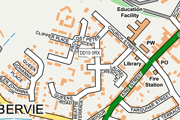 DD10 0RX map - OS OpenMap – Local (Ordnance Survey) DD10 0RX map - OS OpenMap – Local (Ordnance Survey)