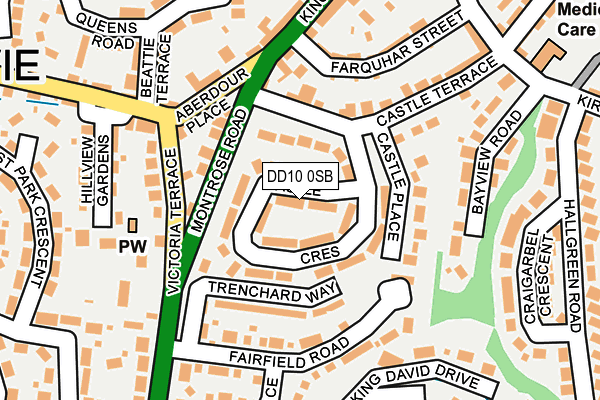DD10 0SB map - OS OpenMap – Local (Ordnance Survey) DD10 0SB map - OS OpenMap – Local (Ordnance Survey)