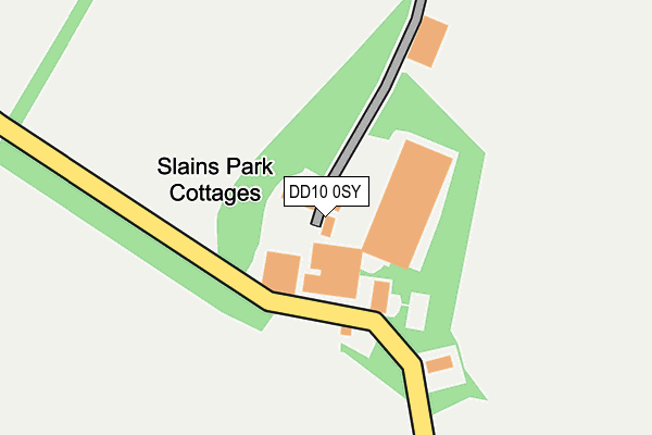 DD10 0SY map - OS OpenMap – Local (Ordnance Survey)